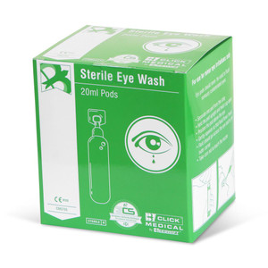 Box of 25 Medical Eyewash Pods 20ml