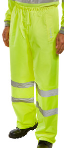 Hi Vis Rain Trousers TENSY Yellow