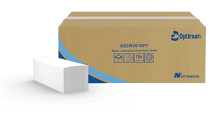 Case of Green Z-Fold Hand Towels