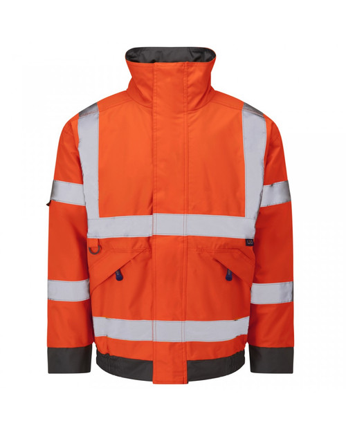 Leo Chivenor Ecoviz Bomber Jacket Orange