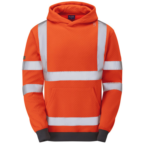 Leo EcoViz Goodleigh Hooded Sweatshirt Orange