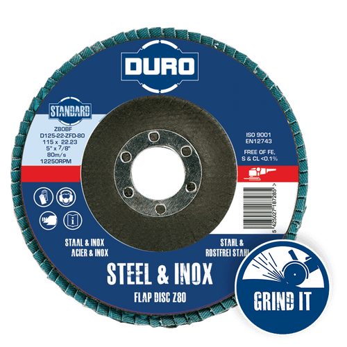 Zirconium Flap Disc 125 x 22.2mm - Pack of 10