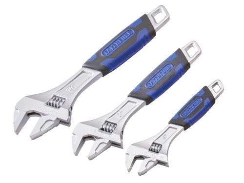 Adjustable Wrench Set, 3 Piece, Sizes 150mm, 200mm and 250mm