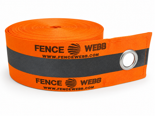 Fence-Webb Reflective Site Fence Strip 3.5m Orange