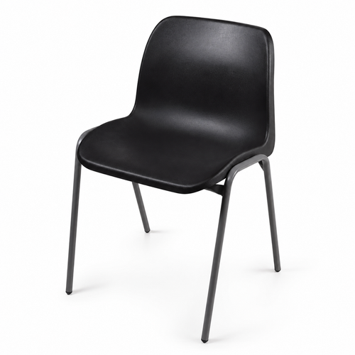 Black Plastic Stacking Chairs
