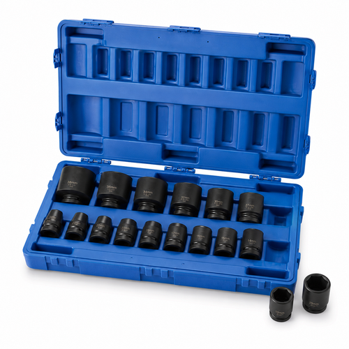 Impact Socket Set 1"Sq Drive 17 Piece