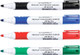Fine Tip White Board Markers - Assorted Colours