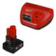 Milwaukee M12NRG-602 M12 6.0ah Battery & Charger Pack