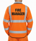 Long Sleeve Class 3 Waistcoat Jerkin Orange - Fire Manager