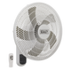 16" Wall Fan with Remote Control 3-Speed 230V