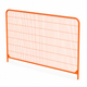 Round Top Heras Fencing Panel Orange