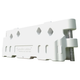 Melba Defender 50 Crash Rated Barrier White - 800H x 2295W x 350Dmm