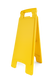 Yellow A-Frame Floor Standing Sign Blank