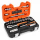 Bahco S330 3/8in Drive Socket Set, 34 Piece