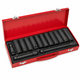 Impact Socket Set - 1/2 Drive Metric 15 Piece - Deep Length