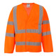 Hi-Vis Band and Brace Long Sleeve Jacket Orange