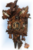 Cuckoo Clock carved style 13 inch Nesting Edelweiss by Hones - right angle Cuckoo Clock carved style 13 inch Nesting Edelweiss by Hones - right angle