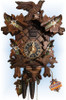 Cuckoo Clock carved style 13 inch Nesting Edelweiss by Hones - 1 Cuckoo Clock carved style 13 inch Nesting Edelweiss by Hones - 1