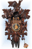 Cuckoo Clock carved style musical 14 inch Five Leaf by Hones - 1
