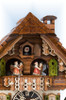 Hones | 6752t | 12''H | Happy Wanderer | Chalet style | cuckoo clock | top view Hones | 6752t | 12''H | Happy Wanderer | Chalet style | cuckoo clock | top view