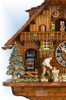 Hones | 86275t | 22''H | Forest Millhouse | Chalet style | cuckoo clock | wood chopper