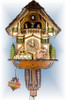 Adolf Herr | 398/1-MT | 13''H | Gentle Kiss | Chalet style | cuckoo clock | full view