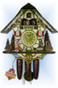 Adolf Herr | 531/1-8TMT-G | 15''H | Magic Green | Chalet style | cuckoo clock | full view