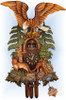 Cuckoo Clock hand carved 38 inch Fox and Eagle by August Schwer Cuckoo Clock hand carved 38 inch Fox and Eagle by August Schwer