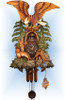 Cuckoo Clock hand carved 38 inch Fox and Eagle by August Schwer - full view Cuckoo Clock hand carved 38 inch Fox and Eagle by August Schwer - full view