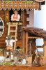 Hones | 86210t | 19''H | Pitchfork | Chalet style | cuckoo clock | ladder
