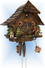 Cuckoo Clock chalet style 10 inch Fisherman by Engstler - left with cuckoo
