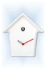 Cuckoo Clock modern style Mochi Mochi White by Progetti