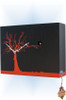 Cuckoo Clock modern style CucuRuku Black & Orange by Progetti - right