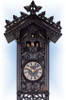 Cuckoo Clock vintage style 37 inch Grand Gothic by Robert Herr close up Cuckoo Clock vintage style 37 inch Grand Gothic by Robert Herr close up