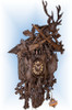 Cuckoo Clock carved style 44 inch Regal Hunter by Robert Herr left view