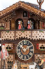 Hones | 86753T | 13''H | Girl & Goat | Chalet style | cuckoo clock | close up Hones | 86753T | 13''H | Girl & Goat | Chalet style | cuckoo clock | close up