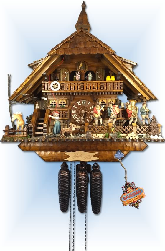 Gutshof Estate 23 inch German Cuckoo Clock by August Schwer