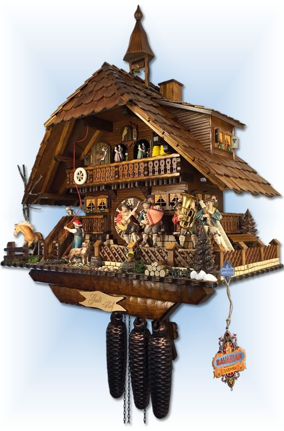 Gutshof Estate 23 inch German Cuckoo Clock by August Schwer