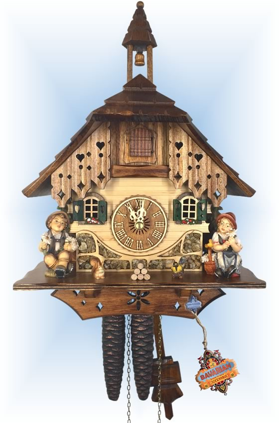 ドイツ木製アンティーク ククラックス掛時計 Cuckoo Clock AH 240/1 Happy Siblings | by Adolf Herr | On Sale