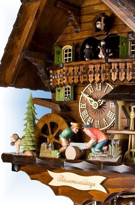 Cuckoo Clock AH 870/1 8TMT Forest Sawyers by Adolf Herr On Sale