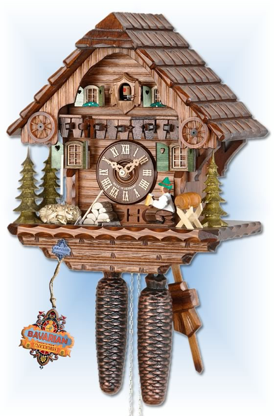 愛知時計電気の振り子時計 Cuckoo Clock ブラウン Cuckoo Clock 879 EX Beer Time | by Hekas | On Sale