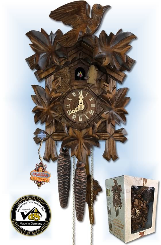Cuckoo Clock 8.4910.04 Gift Boxed | by Bavarian Clockworks | On Sale