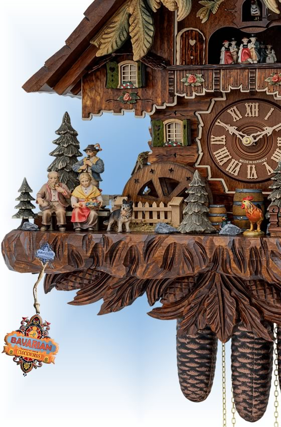 Bavarian Band 25" Cuckoo Clock by Hekas Bavarian Clockworks