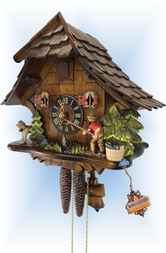 Cuckoo Clock 4929 Fisherman by Engstler On Sale