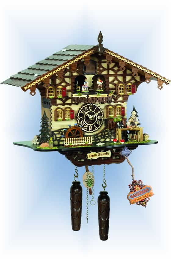 Cuckoo Clock 4258 QMT HZZG Gepettos Pinocchio | by Trenkle | On Sale