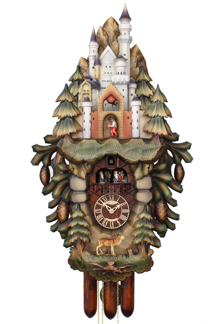 Adolf Herr | 20/1-8TMT | 34''H | Royal Bavarian Castle | Traditional | cuckoo clock | front