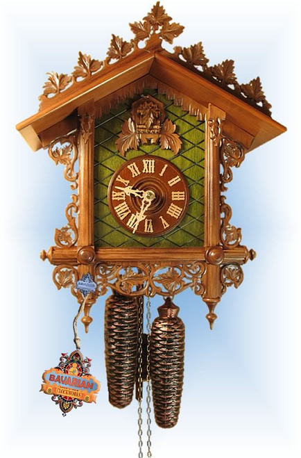 Rombach & Haas | 8221 | 16''H | Bahnhausle Repro | Vintage | cuckoo clock | full view