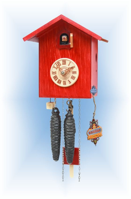 Rombach & Haas | sk12-3 | 7''H | Simple Bird 3 | Modern | cuckoo clock | full view