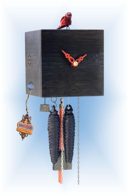 Rombach & Haas | bb11-2 | 7''H | Freebird 1 Black | Modern | cuckoo clock | full view