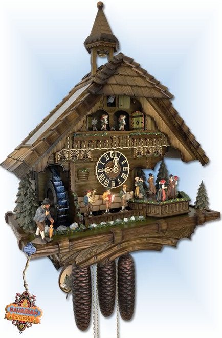 Running Water 22" Hones Cuckoo Clock | Bavarian Clockworks